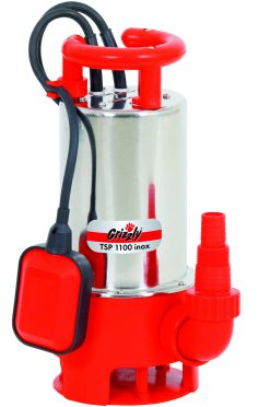 Drenažinis siurblys purvinam vandeniui 1100W Grizzly TSP 1100 Inox