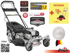 Benzininė savaeigė vejapjovė 2.64kW Grizzly BRM 56-163 BSA Q-360 PREMIUM