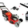 Benzinė savaeigė vejapjovė su akumuliatoriniu starteriu  2,64 kW Grizzly Tools BRM 51-163-2 BSA InStart + dovanos