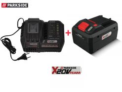 Parkside X20V Team akumuliatoriaus 8Ah ir Smart pakrovėjo komplektas