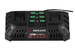 Parkside 20V dvigubas įkroviklis 2x 4,5 A PDSLG 20 B1 DE/EU X20V Team akumuliatoriams