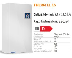 Alternative view of Elektrinis katilas THERMONA THERM EL 15