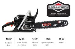 Benzininis grandininis pjūklas NAX 300C , 1,6kW , 2,1Nm
