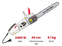 Elektrinis grandininis pjūklas 2400W NAC CE24-40-0S-WM-H 40 cm