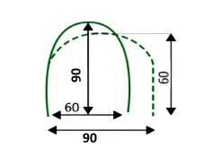 Alternative view of Šiltlysvė / daigykla be dangos 6 m