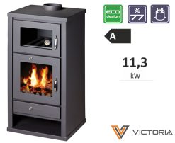 Plieninė krosnelė su orkaite Victoria Deluxe F, 11,3 kW