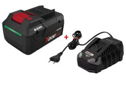 Parkside x20v Team Smart akumuliatorius 8ah. + Pakrovėjas 4,5A – naujas dizainas